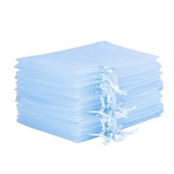 Bolsas de organza 13 x 18 cm - azul claro Para niños
