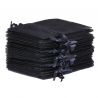 Bolsas de organza 13 x 18 cm - negro Bolsas negras