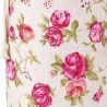 Bolsas estilo lino con la impresión 22 x 30 cm - natural / rosas San Valentín