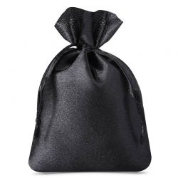 Bolsas de satén 8 x 10 cm - negro Bolsas de boda