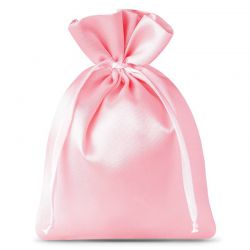 Bolsas de satén 8 x 10 cm - rosa claro Bolsas rosas