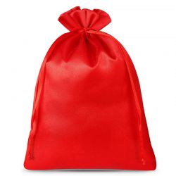 Bolsas de satén 26 x 35 cm - rojo Bolsas grandes de satén