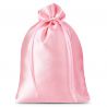 Bolsas de satén 26 x 35 cm - rosa claro Bolsas grandes de satén
