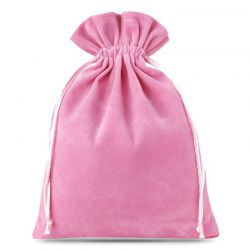 Bolsas de terciopelo 18 x 24 cm - rosa claro Bolsas rosas