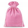Bolsas de terciopelo 22 x 30 cm - rosa claro Grandes bolsas de terciopelo