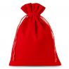 Bolsas de terciopelo 22 x 30 cm - rojo Grandes bolsas de terciopelo