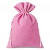 Bolsas de terciopelo 26 x 35 cm - rosa claro Grandes bolsas de terciopelo