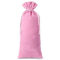 Bolsa de terciopelo 16 x 37 cm - rosa claro Bolsas medianas 16x37 cm