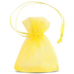 Bolsas de organza 7 x 9 cm (SDB) - amarillo Bolsas amarillas