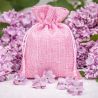 Bolsas de yute 10 x 13 cm - rosa claro Bolsas rosas