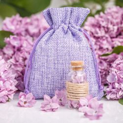 Bolsas de yute 10 x 13 cm - violeta claro Bolsas para lavanda