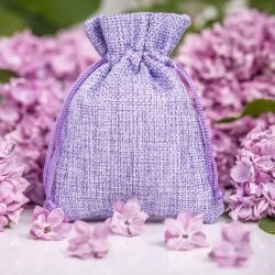 Bolsas de yute 12 x 15 cm - violeta claro Bolsas para lavanda