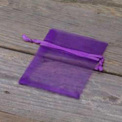 Bolsas de organza 7 x 9 cm - violeta oscuro Lavanda y productos secos perfumados