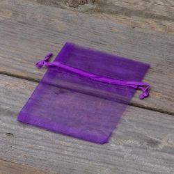 Bolsas de organza 8 x 10 cm - violeta oscuro Bolsas pequeñas 8x10 cm