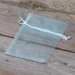 Bolsas de organza 9 x 12 cm - azul claro Baby Shower
