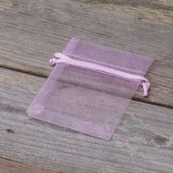 Bolsas de organza 7 x 9 cm - violeta claro San valentín