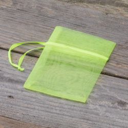 Bolsas de organza 7 x 9 cm (SDB) - verde neón Lavanda y productos secos perfumados
