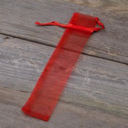 Bolsas de organza 3,5 x 19 cm - rojo San valentín