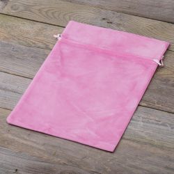 Bolsas de terciopelo 26 x 35 cm - rosa claro Bolsas rosas