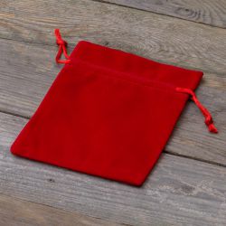 Bolsas de terciopelo 12 x 15 cm - rojo Bolsas medianas