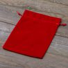 Bolsas de terciopelo 15 x 20 cm - rojo Bolso de la Navidad