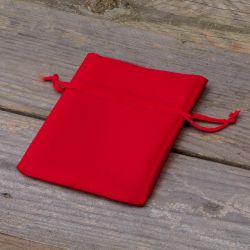 Bolsas de satén 8 x 10 cm - rojo San valentín