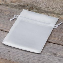 Bolsas de satén 10 x 13 cm - blanco Bolsas blancas