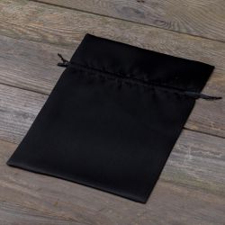 Bolsas de satén 18 x 24 cm - negro Bolsas negras