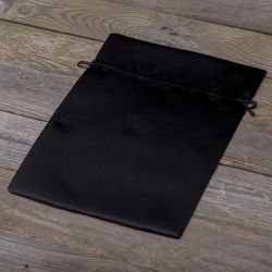 Bolsas de satén 22 x 30 cm - negro Bolsas grandes 22x30 cm