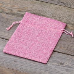 Bolsas de yute 13 x 18 cm - rosa claro Para niños