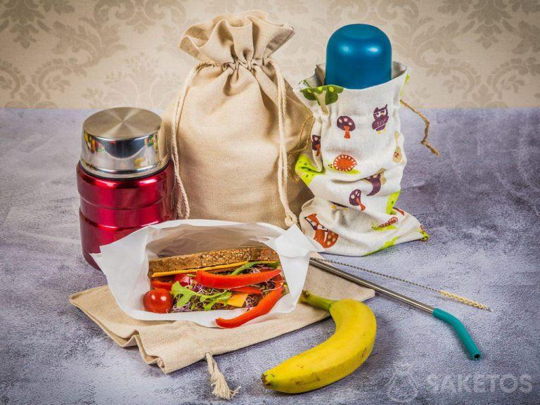 Envases ecológicos para desayunos de trabajo y escolares