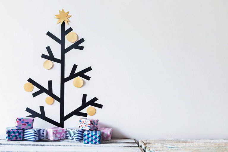 Árbol de Navidad hecho con cinta washi - cinta decorativa japonesa