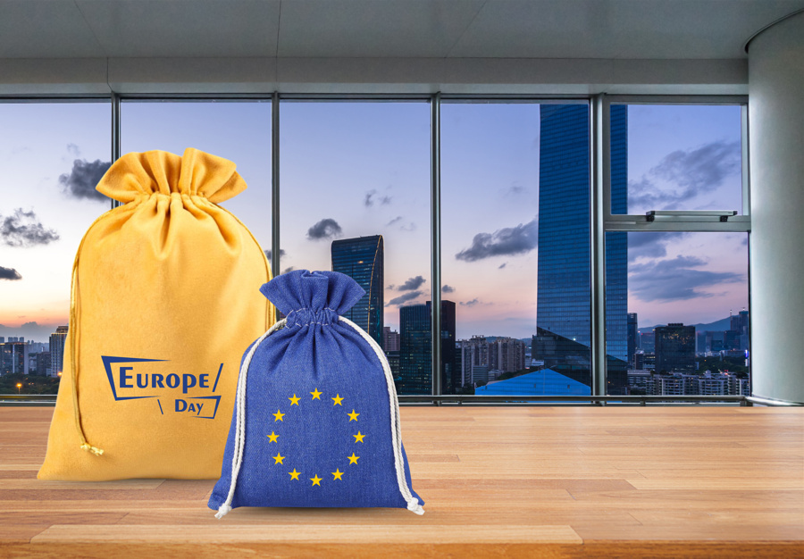 Bolsas impresas como elemento promocional para la celebración del Día de Europa