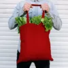 Bolsa de algodón 38 x 42 cm con asas largas - roja Bolsas rojas