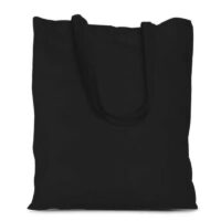 Bolsa de algodón 38 x 42 cm con asas largas - negro Accesorios para hoteles