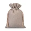 Bolsa de lino natural 30 x 40 cm Bolsitas con cierre rápido y fácil