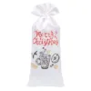 Bolsa de satén 16 x 37 cm con estampado - vino caliente / 2 Bolso de la Navidad