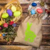 Bolsa grande de yute 30 x 40 cm - Pascua – conejo Bolsas ocasionales