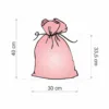 Bolsa grande de yute 30 x 40 cm - Pascua – conejo Woreczki z organzy
