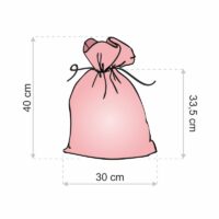 Bolsa grande de yute 30 x 40 cm - Pascua – conejo Woreczki z organzy