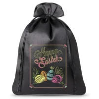 Bolsa del satén 26 x 35 cm- Pascua-Huevo de Pascua pintado con tiza Bolsas ocasionales