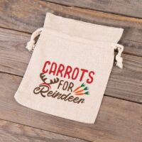 Bolsa estilo lino de 15 x 20 cm con estampado Bolsitas con cierre rápido y fácil