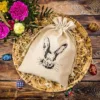 Bolsa estilo lino 26 x 35 cm con estampado - conejo Bolsas de lino