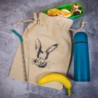 Bolsa estilo lino 26 x 35 cm con estampado - conejo Todos los productos