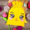 Bolsas de terciopelo de  26 x 35 cm con estampado: pollito Todos los productos