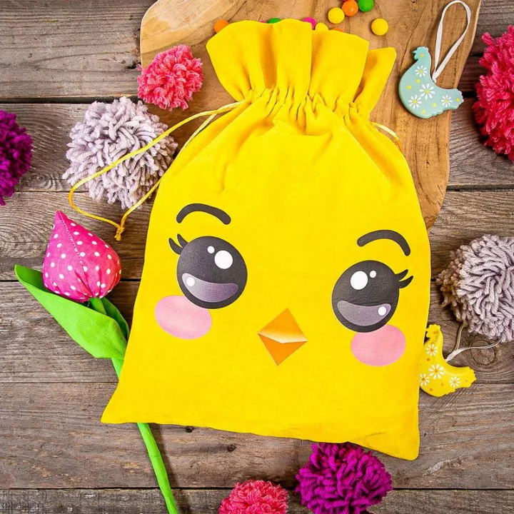 Bolsas de terciopelo de 26 x 35 cm con estampado: pollito Todos los productos