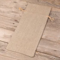 Bolsita de lino natural 16 x 37 cm Bolsas oscuras naturales