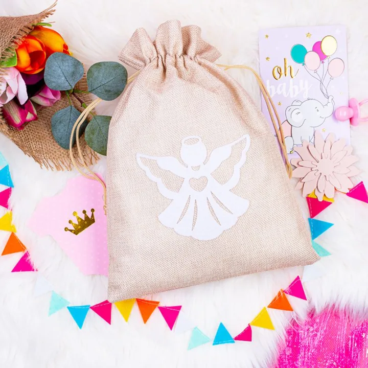 Bolsa de yute 26 x 35 cm- ángel blanco Todos los productos