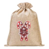 Bolsa de yute 26 x 35 cm - Navidad Bolsas oscuras naturales