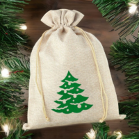 Bolsa de yute 26 x 35 cm - Navidad Bolsas grandes de yute